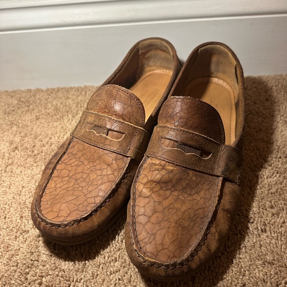 Sebago Men’s Loafers Size 9D Handcrafted Conrad Penny Brown Slip On - Picture 1 of 13